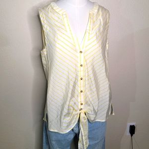 Maeve Anthropologie Button Up Tank Top